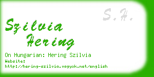 szilvia hering business card